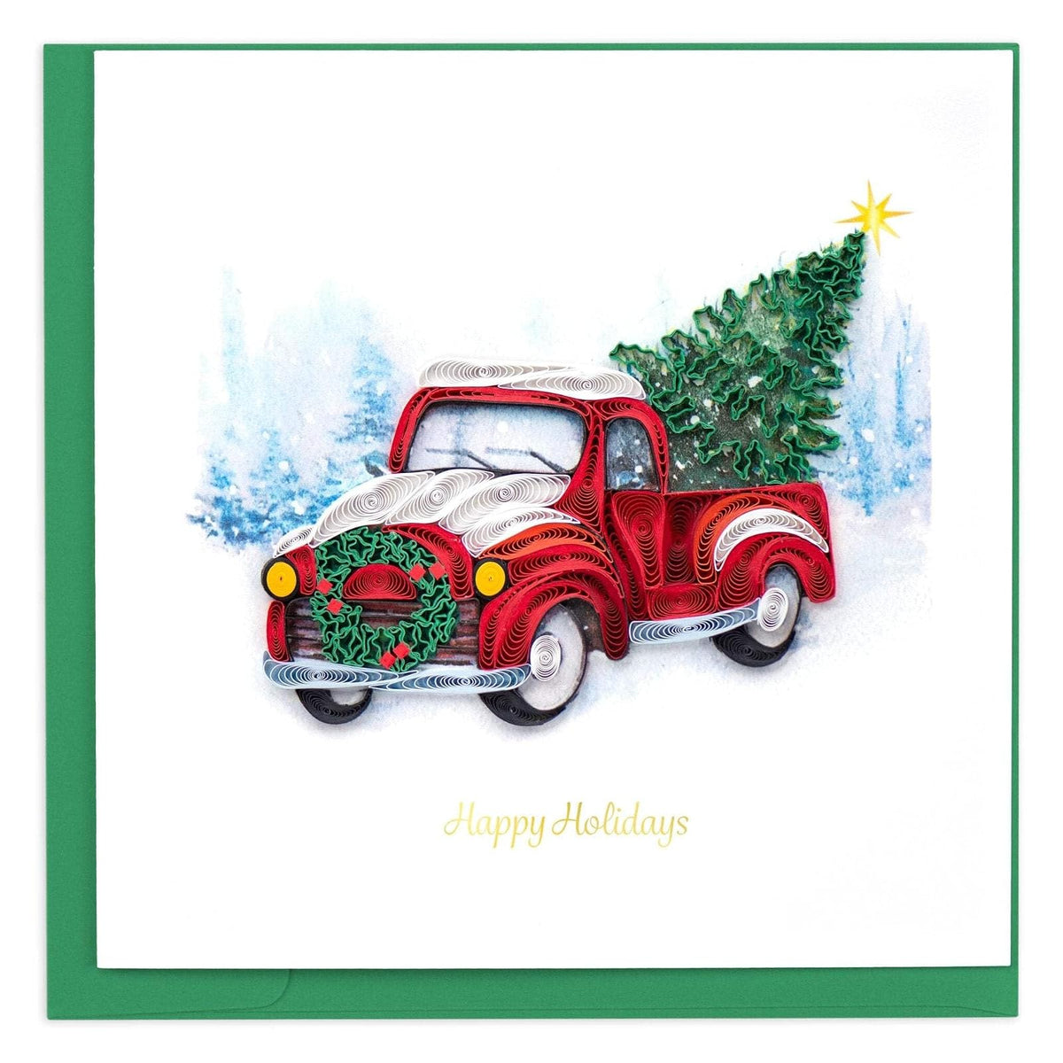 Quilling Card Greeting Card, 6x6 Inch, Multi