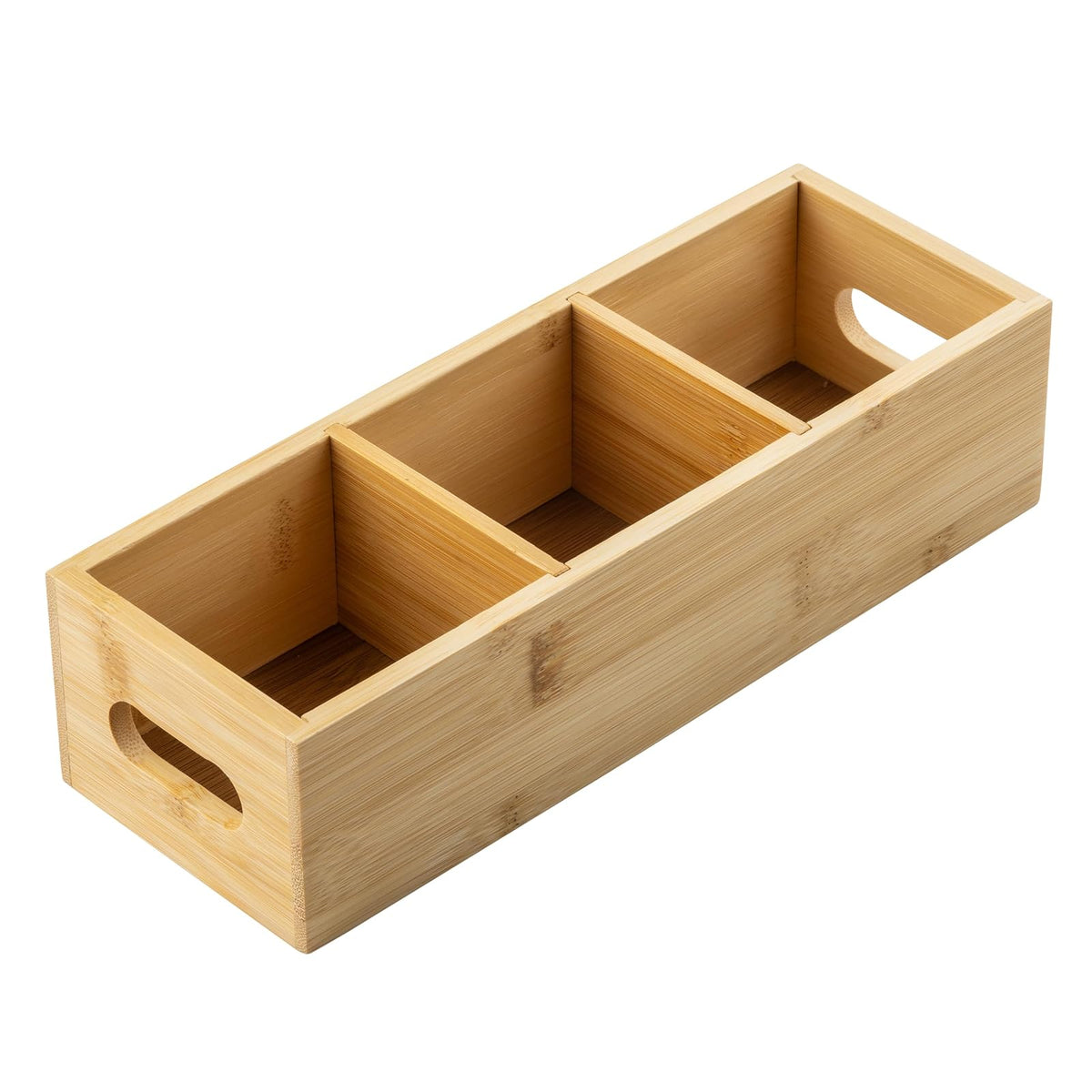Tablecraft Item Container, 3 Compartments, Wood