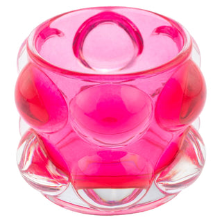 Karma Candle Holder, 3.25" x 2.50", Hot Pink