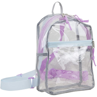 Eastsport Backpack, One Size (Hardcode), Clear/Lovely Lilac/Icy Blue