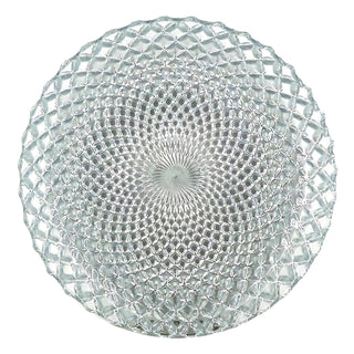 Red Pomegranate Dishware Plate, Set of 4 pcs., Silver
