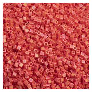 John Bead Craft Bead, Size: 1.8mm, Red Vermillion Opaque AB Matte