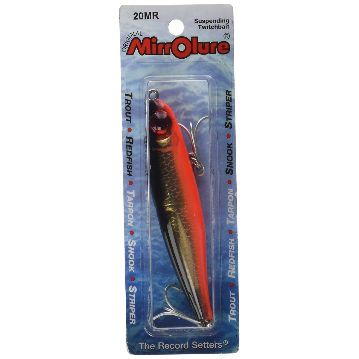 MirrOLure Fishing Hook, 3.5in 1/2oz, Black Bk/Org/Gld