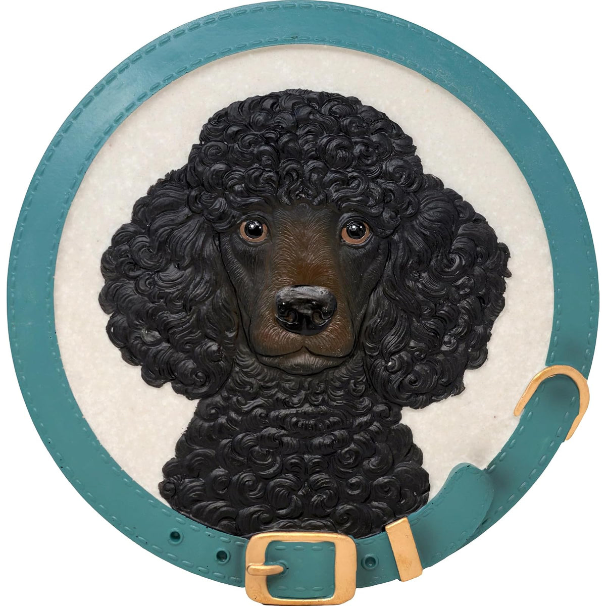 Spoontiques Tile, 9.63" diameter, Poodle