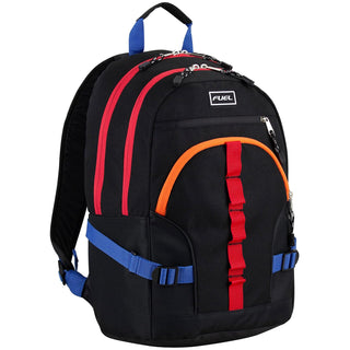 FUEL Backpack, 18.5 inches, Black W/ Orange