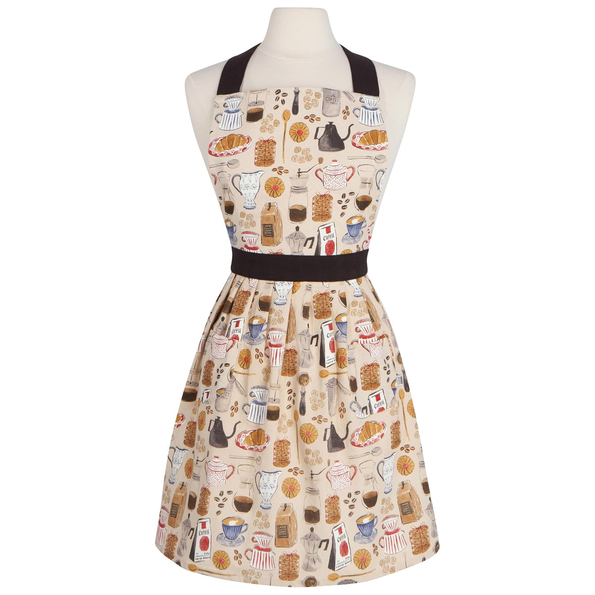 Now Designs Apron, W28 x L29 in, Coffee Break