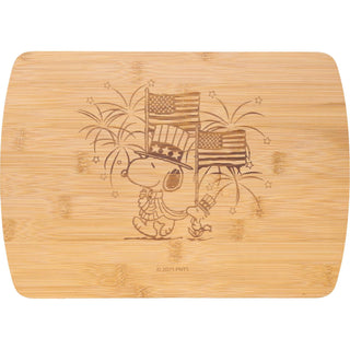 Spoontiques Cutting Board, 13.8"L x 9.8"W, Peanuts Americana