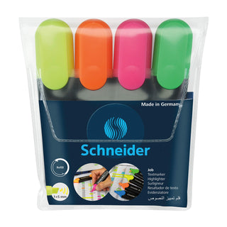 Schneider Marking Pen, 1 Count (Pack of 4), Yellow