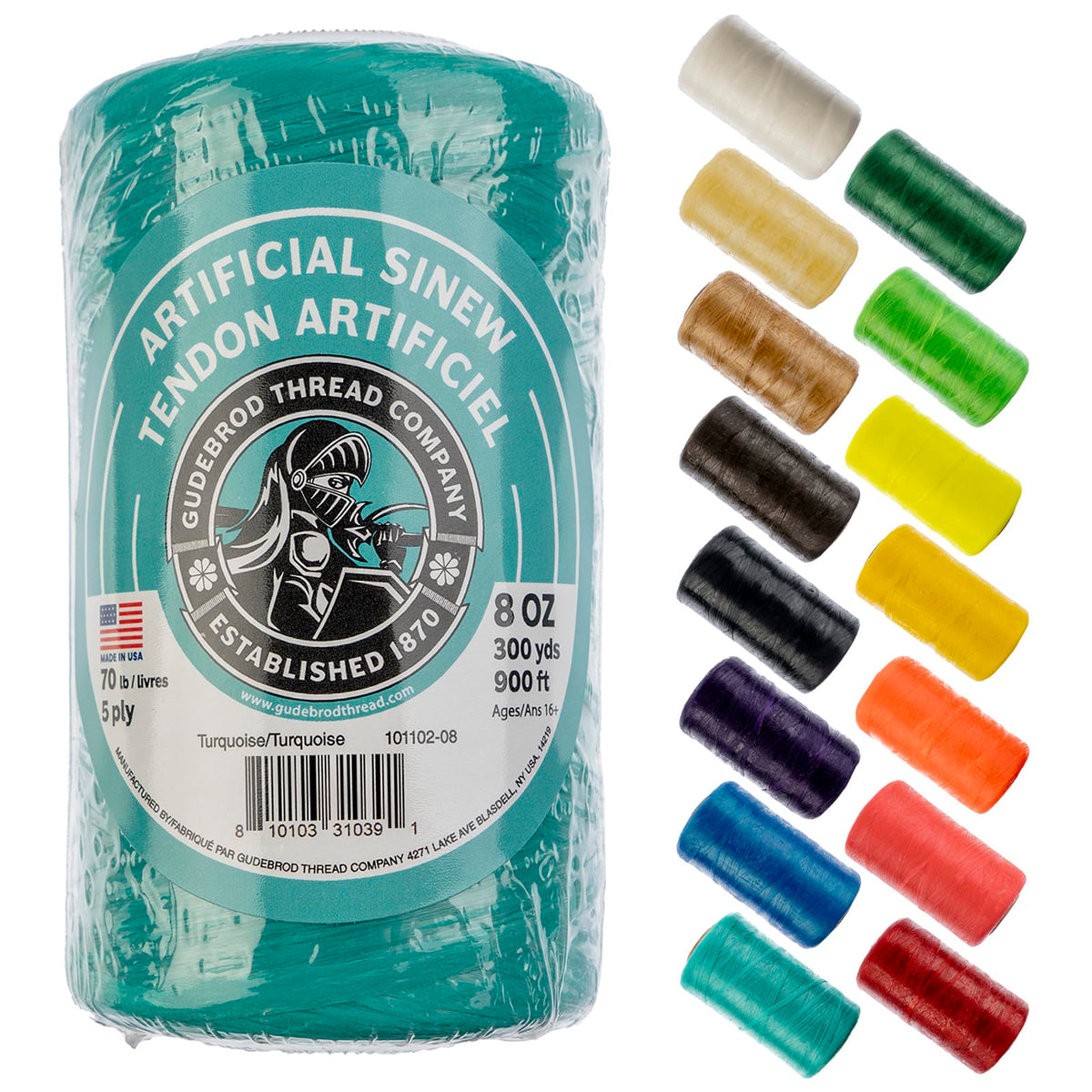 Gudebrod Yarn, 900ft, Turquoise