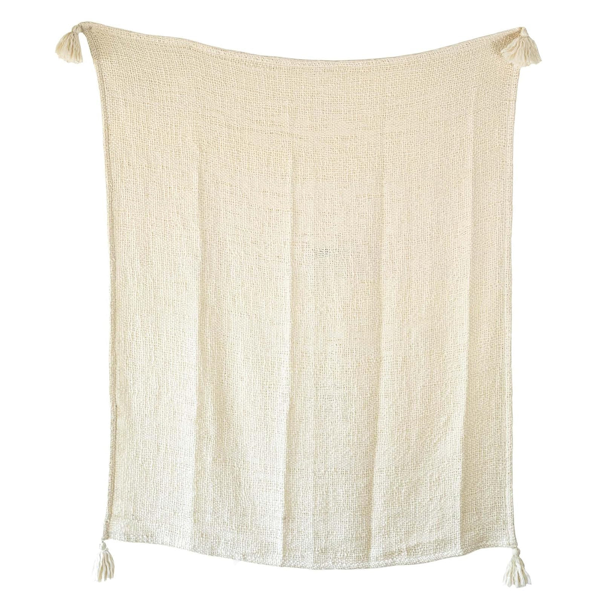 Foreside Home and Garden Blanket, 60x50, White