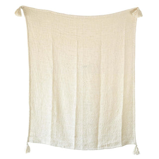 Foreside Home and Garden Blanket, 60x50, White