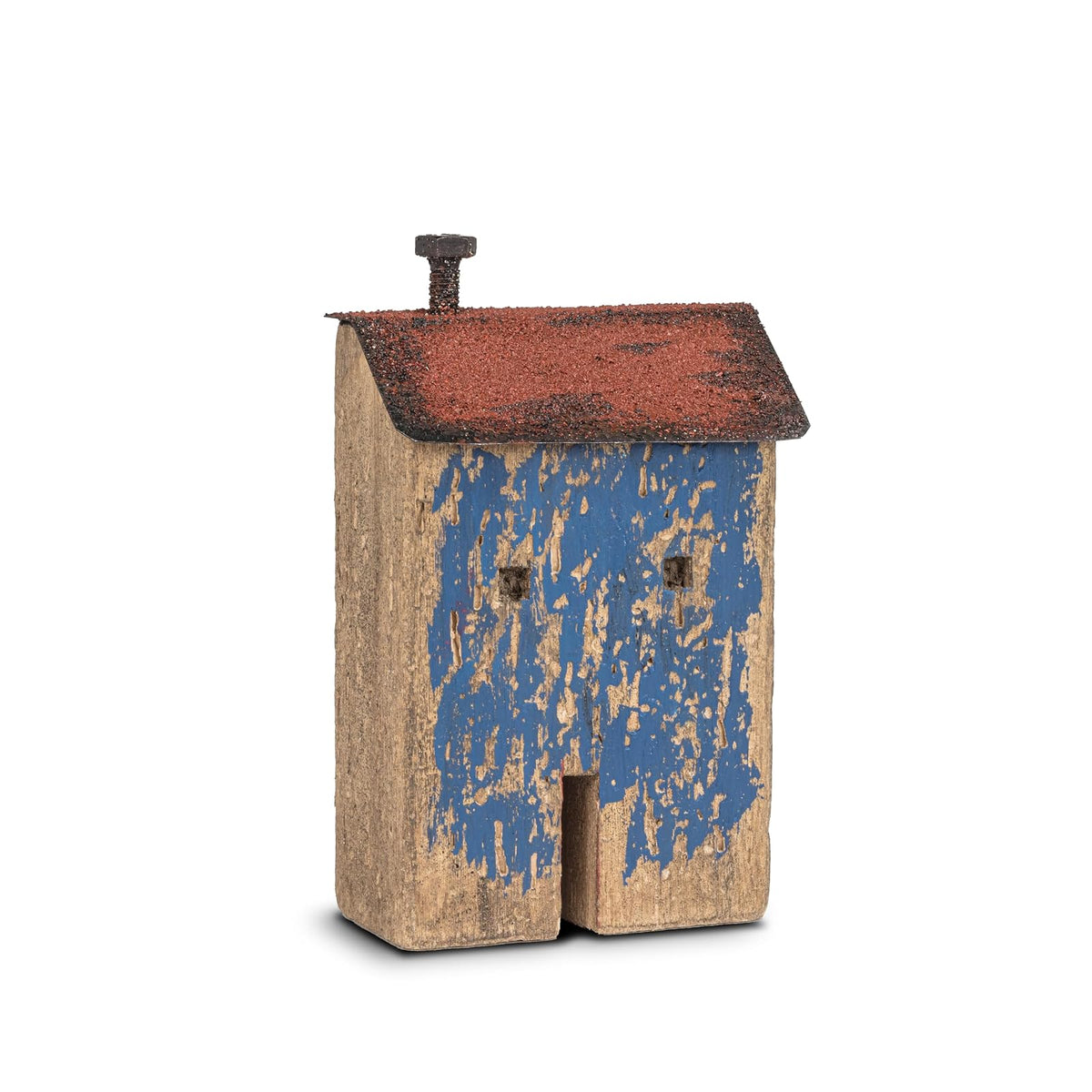 Abbott Collection Sculpture, Medium (7"H), Blue House