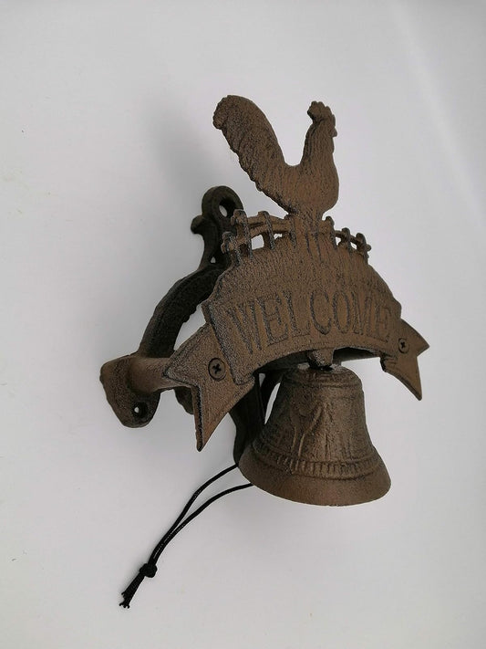 Comfy Hour 7" Cast Iron Rooster Doorbell