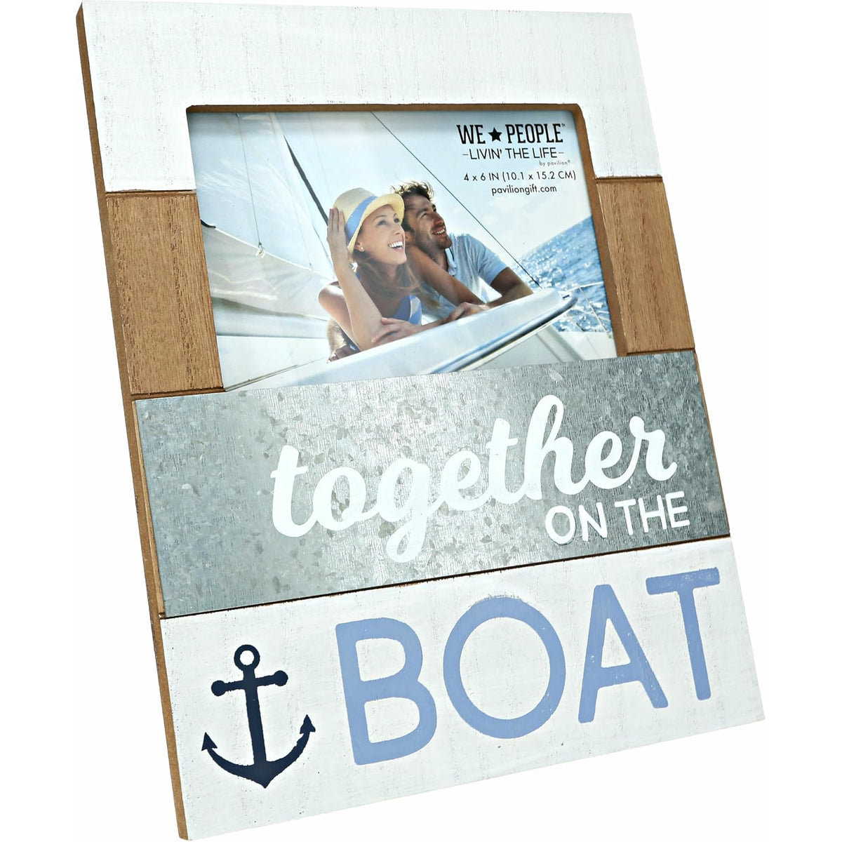 Pavilion Gift Company Picture Frame, 7.6 x 9.75 inches, Gray