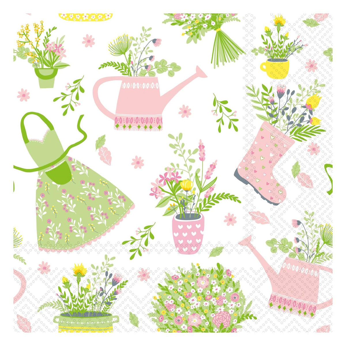 Boston International Disposable Napkin, 5" x 5", Apron And Boots