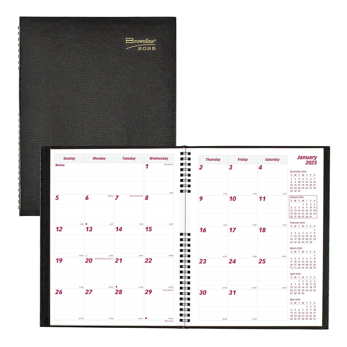 Brownline Planner, Standard, Black
