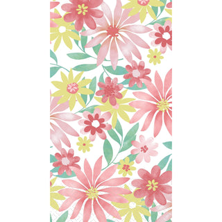 Boston International Disposable Napkin, 8.25" x 4.5", Floral Pastel