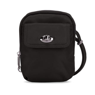 Travelon Women's Anti-Theft Tailored Crossbody Phone Pouch Cross Body Bag Onyx One Size
