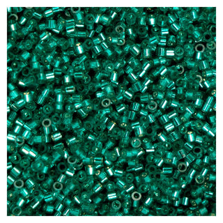 John Bead Craft Bead, Size 11, Tropic Teal Silver Lined
