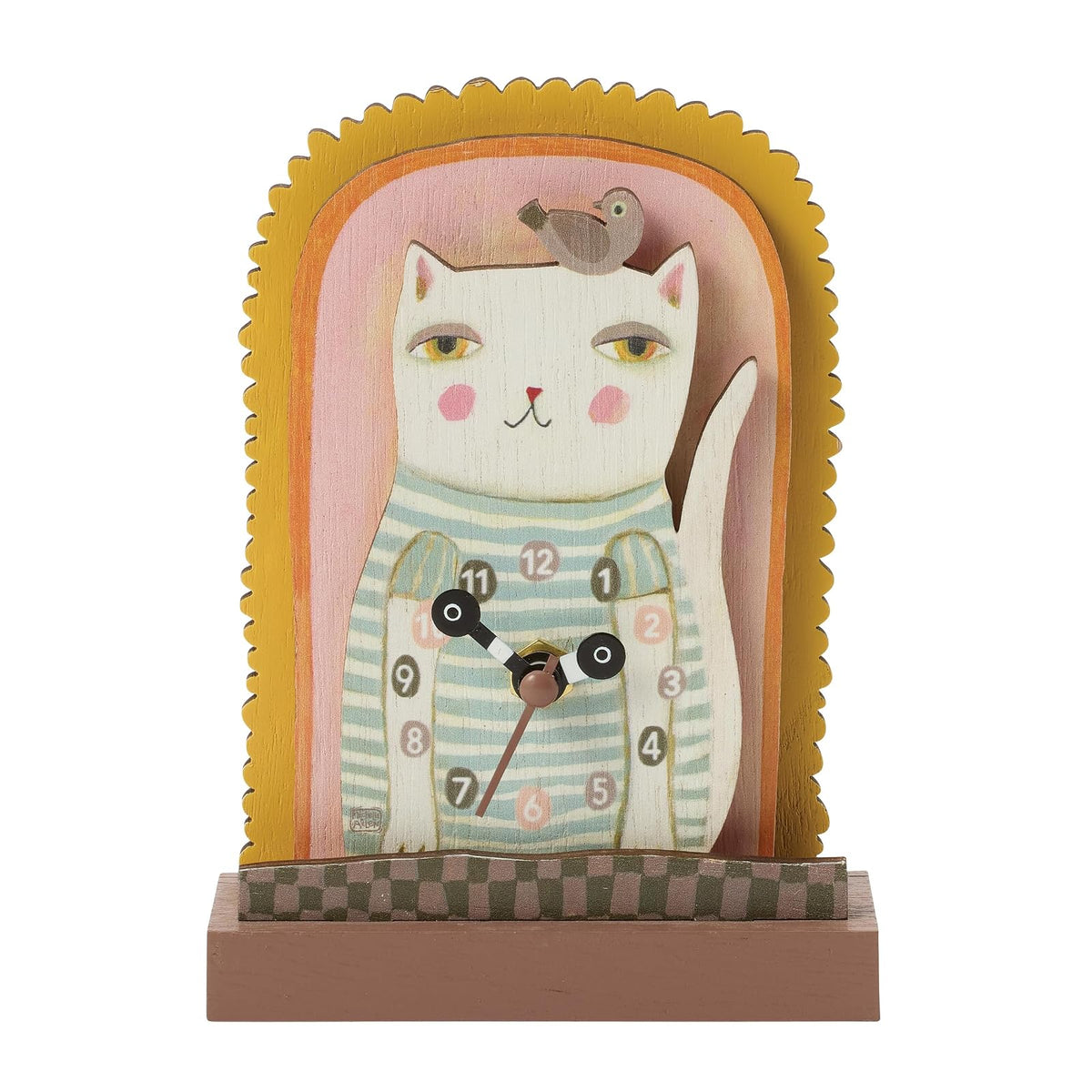 Enesco Clock, 5.9 Inch, Multicolor