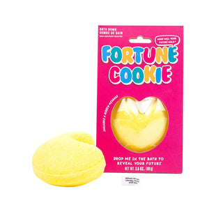 Gift Republic Fortune Cookie with Hidden Message Bath Bomb Milk and Honey Scent 100 Grams, Multicoloured