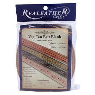 Realeather Art And Craft Supply, 1.5" x 42" (3-4oz), Beige