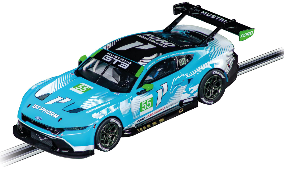 Carrera 27809 Ford Mustang GT3 Champion Spirit, No.55 1:32 Scale Evolution Analog Slot Car Racing Vehicle