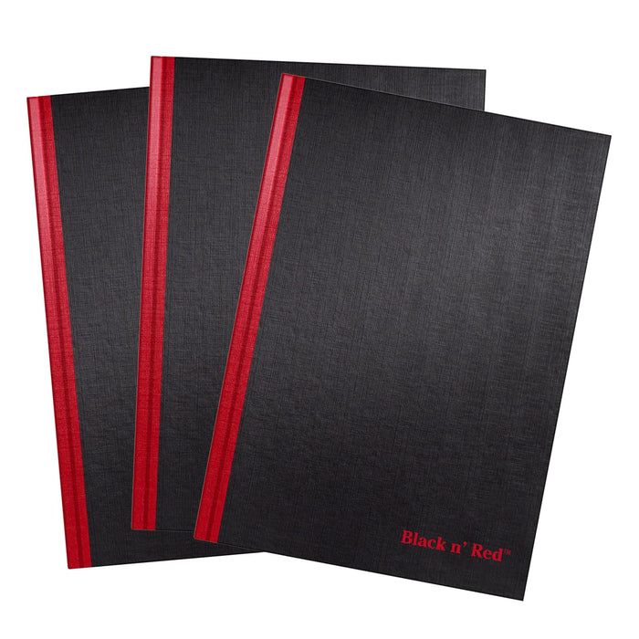 Black n' Red Blank Book, 3 Pack, Matte