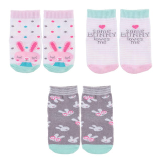Stephen Joseph Baby Socks, Pack of 3, Bunny