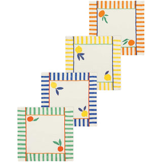 Danica Jubilee Cloth Napkin, 10" x 10" (Set of 4), Citrus Burst