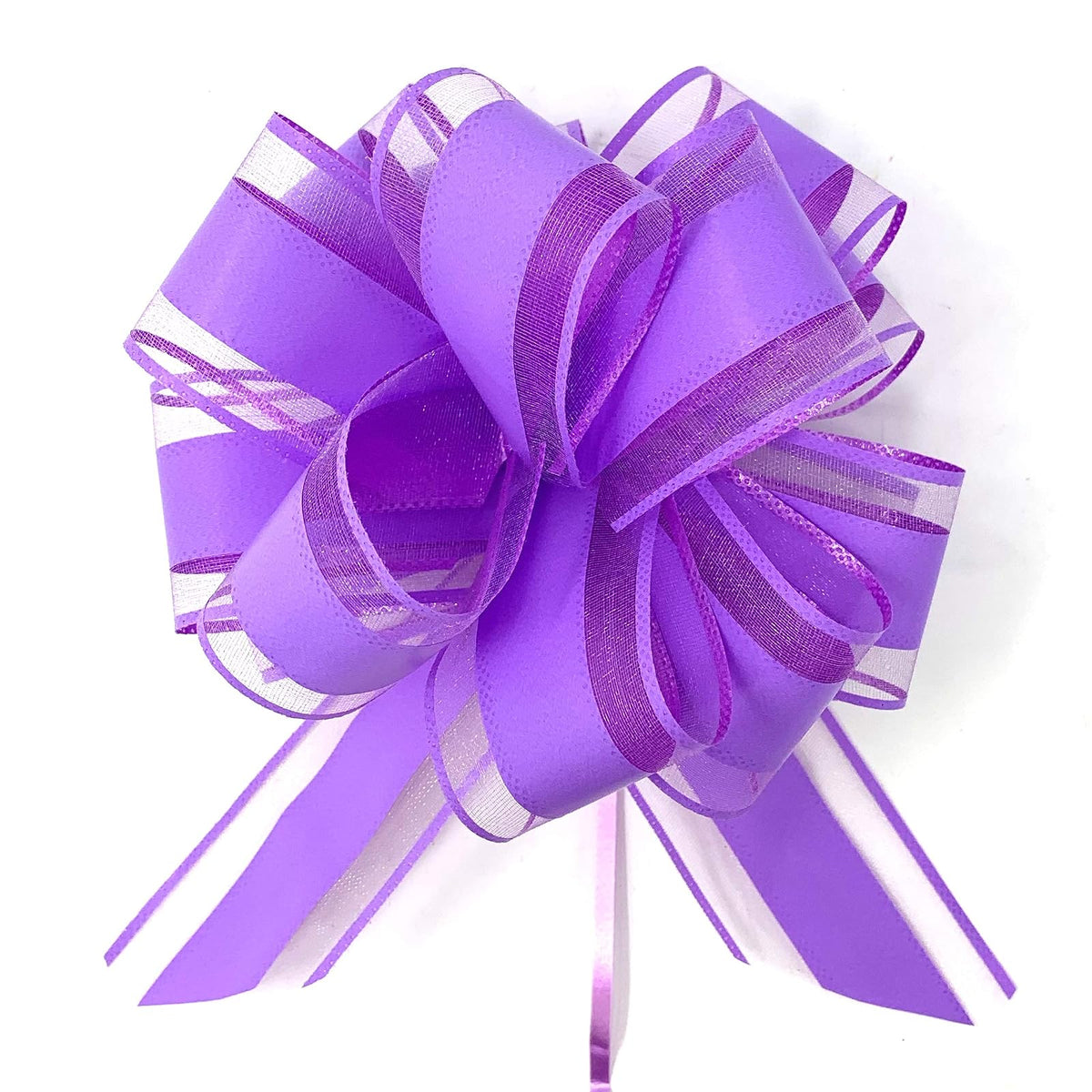 allgala Decorative Ribbon Trim, 6 Inch (Pack of 12), Lavender