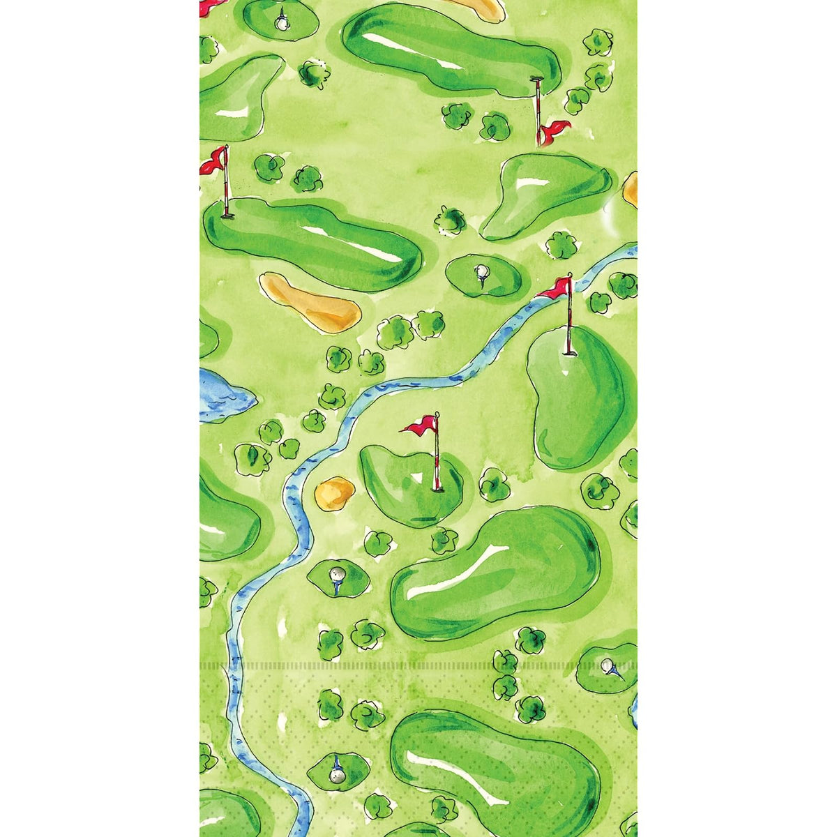 Boston International Disposable Napkin, 8.25" x 4.5", Golf