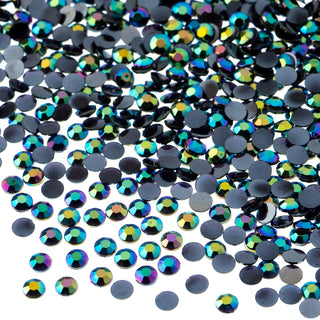 John Bead Craft Bead, 4mm (SS16), Black AB