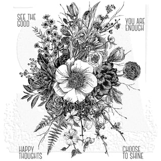 Stampers Anonymous Rubber Stamp, 9.75 inches x 7 inches, Glorious Garden