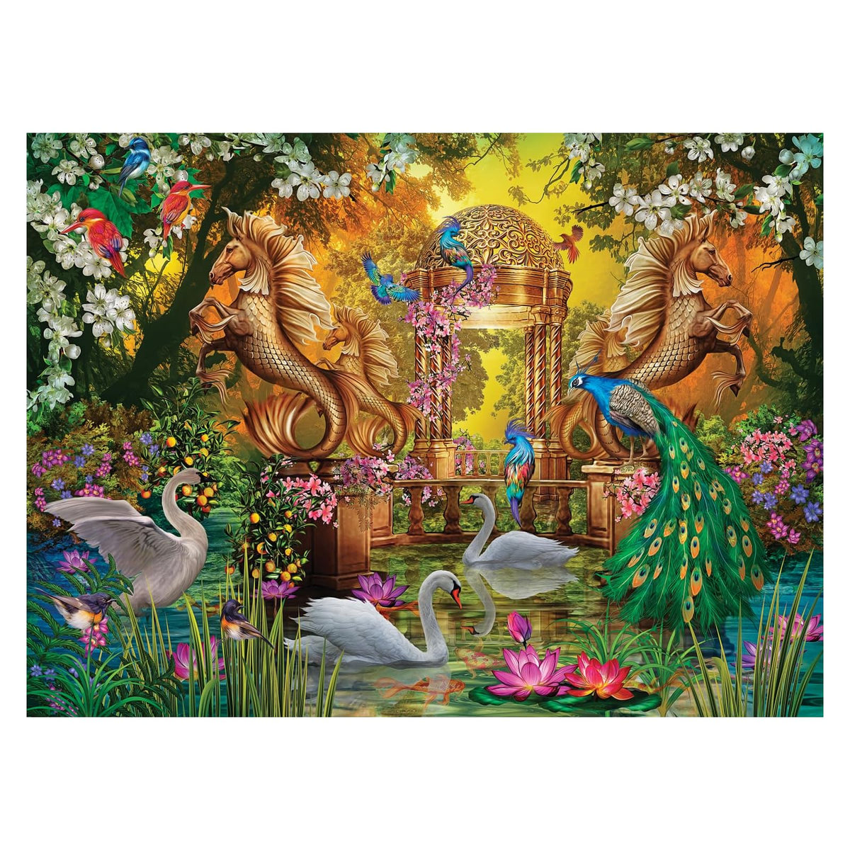 Anatolian Puzzles, 1000 pcs Jigsaw puzzle, Secret Garden