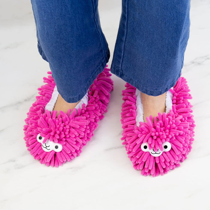 Gift Republic Llama Cleaning Slippers, Multi