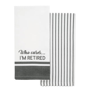 Pavilion Gift Company Towel, 20" x 28", Gray & White