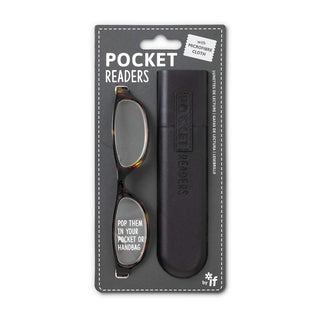 IF Pocket Readers - Tortoiseshell +1.5, Reading Glasses in a Slim Pocket Sized case, 60 g