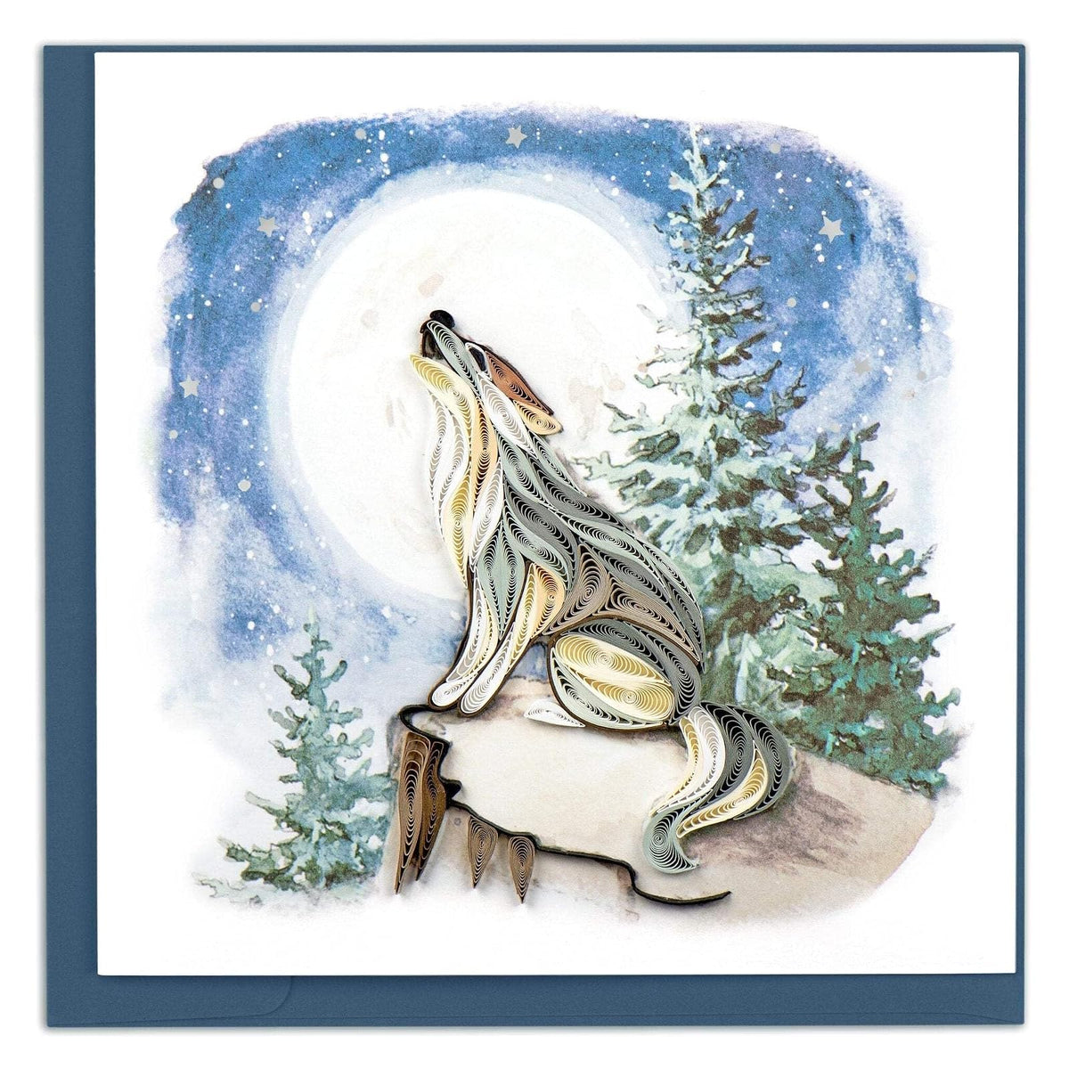 Quilling Card Greeting Card, 6x6 Inch, Multi