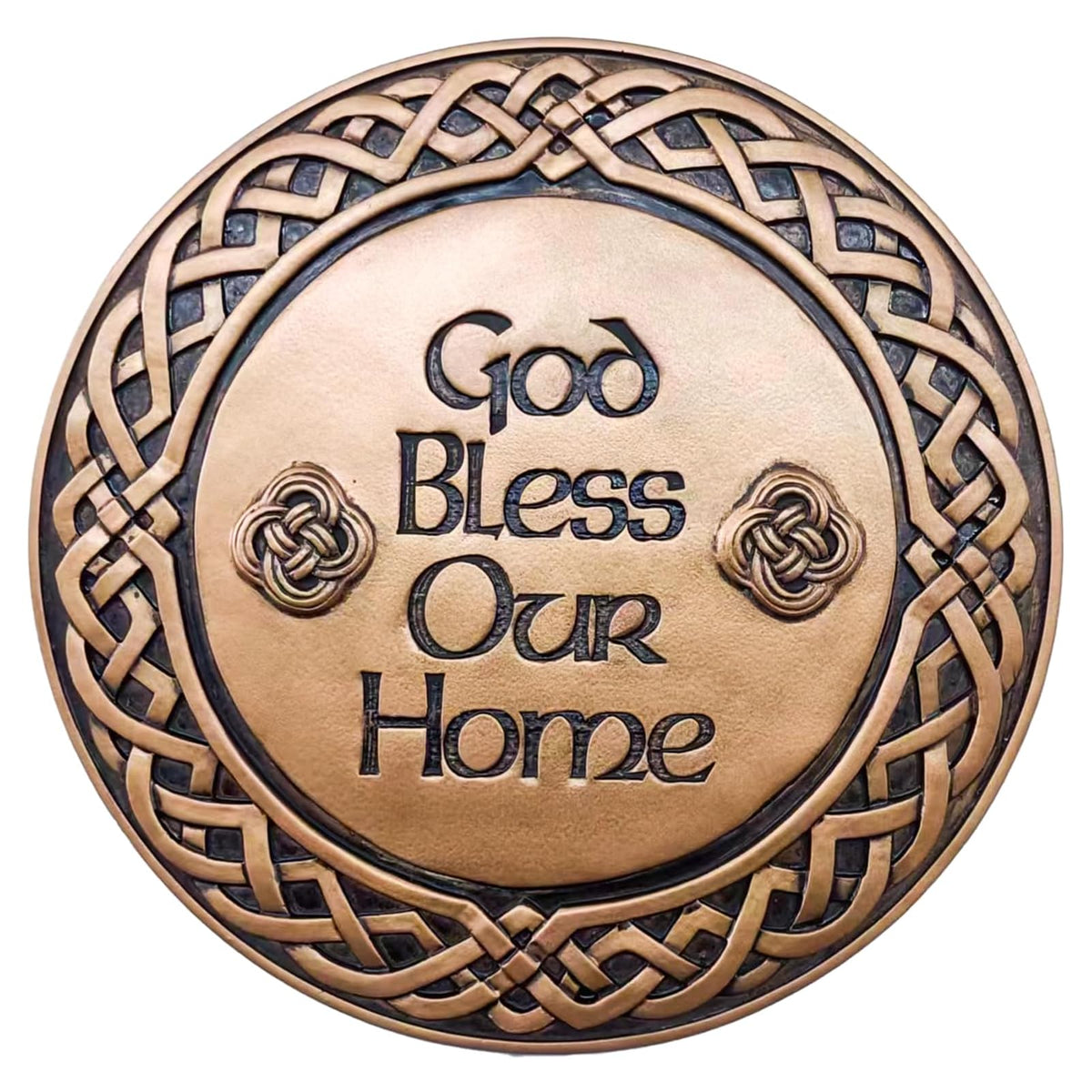 Spoontiques Tile, 9.63" diameter, God Bless Our Home Step Stone
