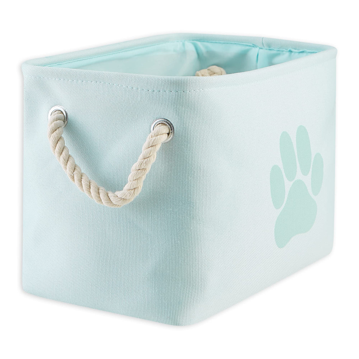 Bone Dry Basket, Small Rectangle, Aqua