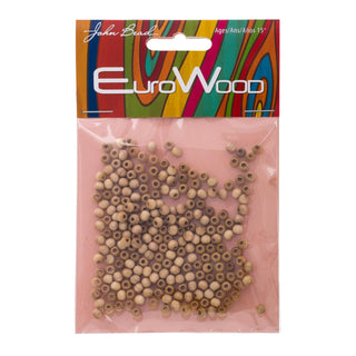 John Bead Craft Bead, 4mm, Natural
