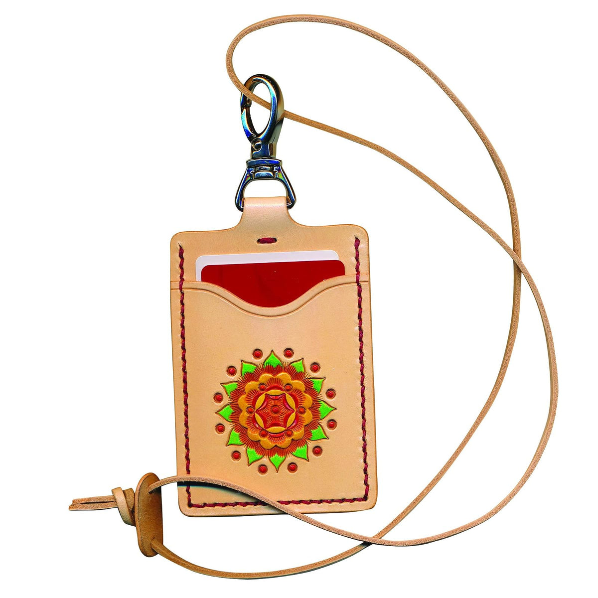 Realeather Art Craft Kit, ID Lanyard Kit, Natural