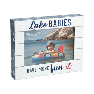 Pavilion Gift Company Picture Frame, 7.5" x 6", White, Blue