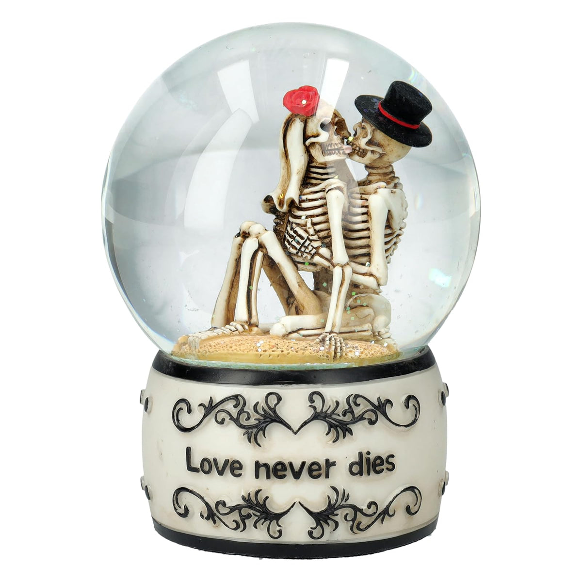 Pacific Giftware Snow Globe, Black/White/Red, Custom