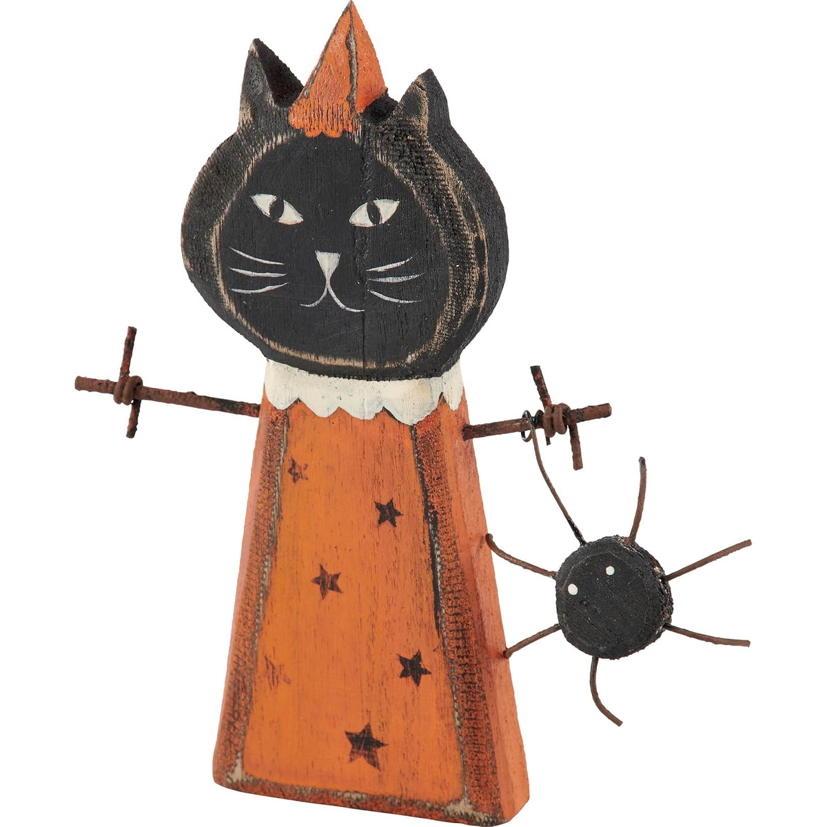 Primitives by Kathy Figurine, 4.50" x 6" x 1", Black