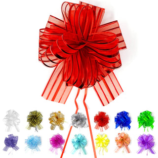 allgala Decorative Ribbon Trim, 4 Inch (Pack of 12), Red