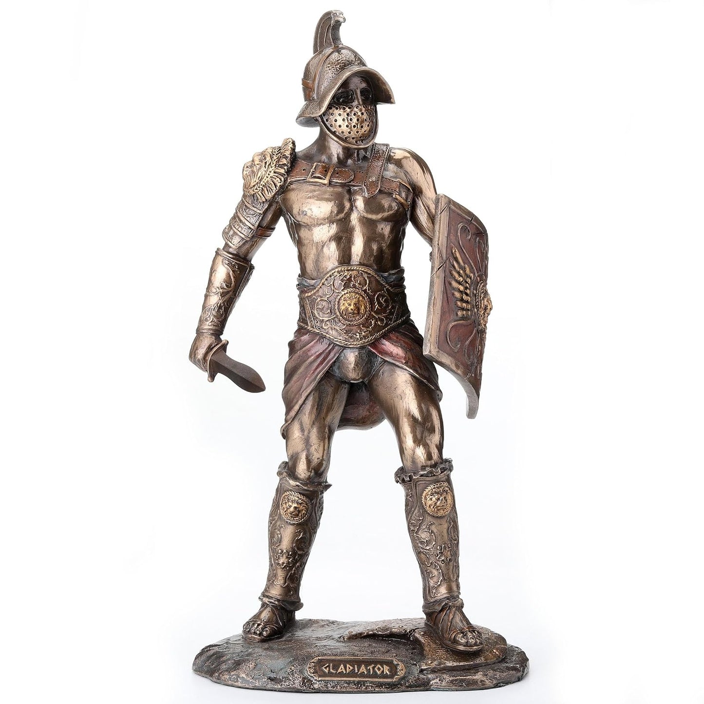 Unicorn Studio Veronese Spartacus Roman Gladiator Wielding Sword and Shield Statue