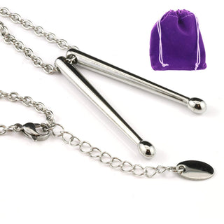 Dave The Bunny Necklace, Small (7 cm x 5 cm x 1 cm), Silver