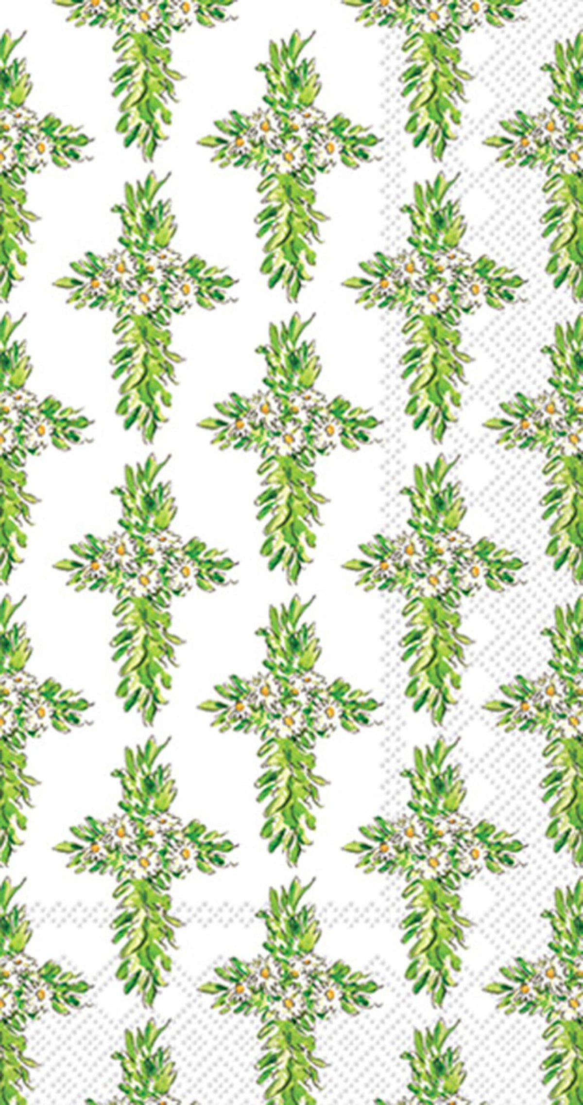 ihr SINCE 1977 Disposable Napkin, 8.5" x 4.5", Floral Cross